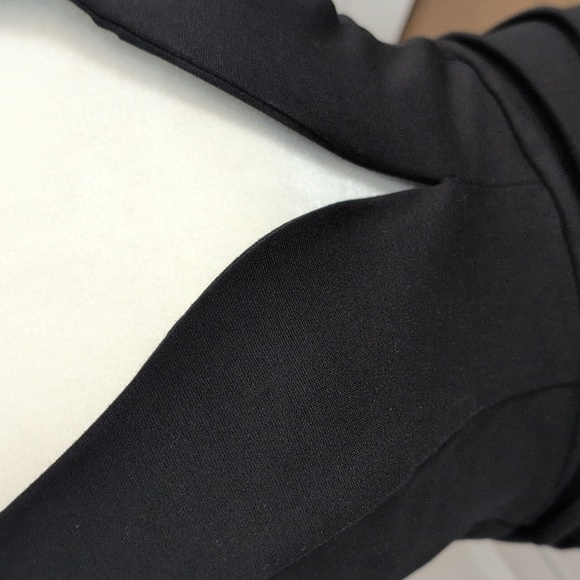 Lulu's Plunge Black Stretch Cocktail Date Dress Size Medium - Picture 7 of 7